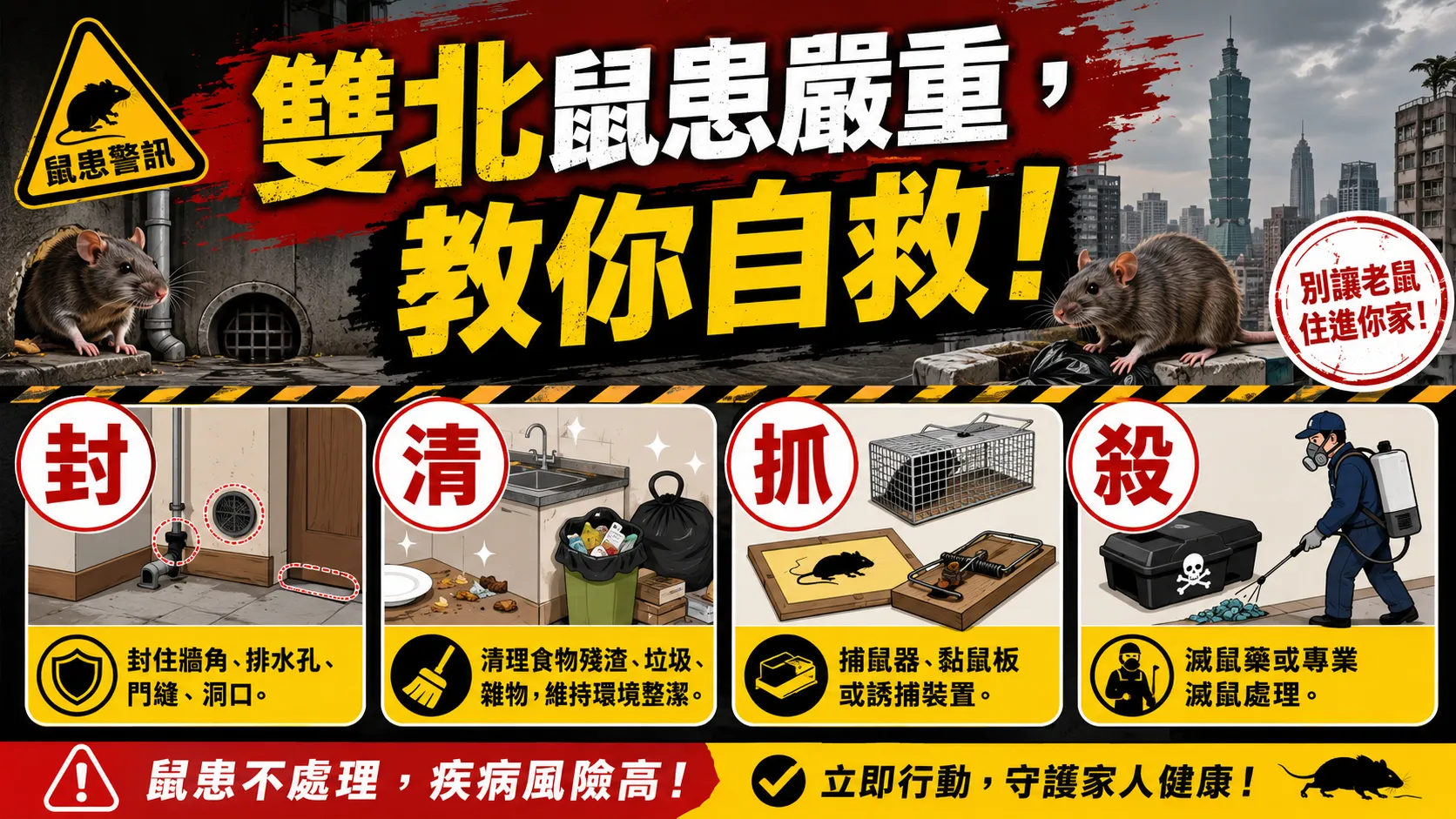 面對雙北鼠患我們可以怎麼做?