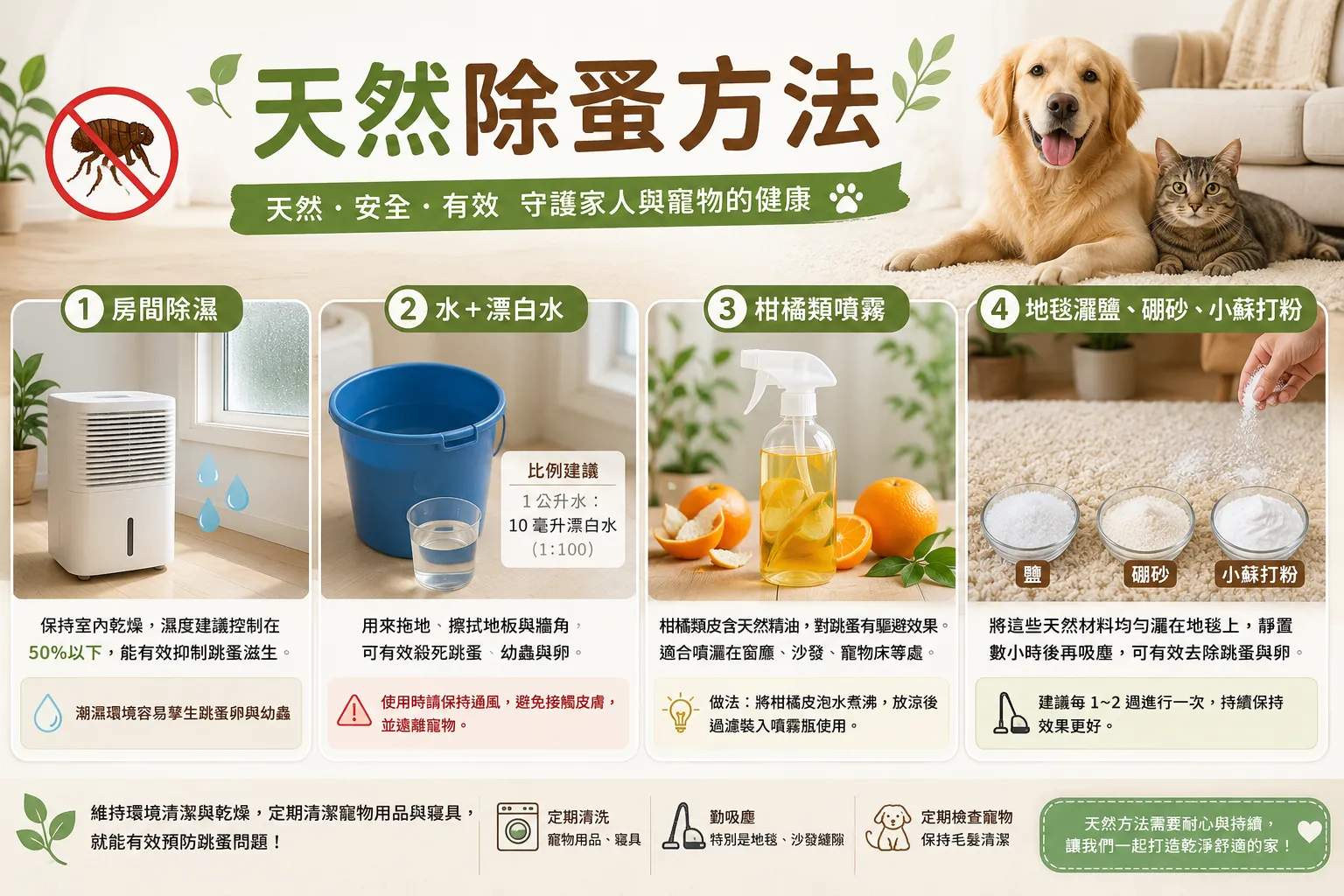 天然除跳蚤的幾個方法