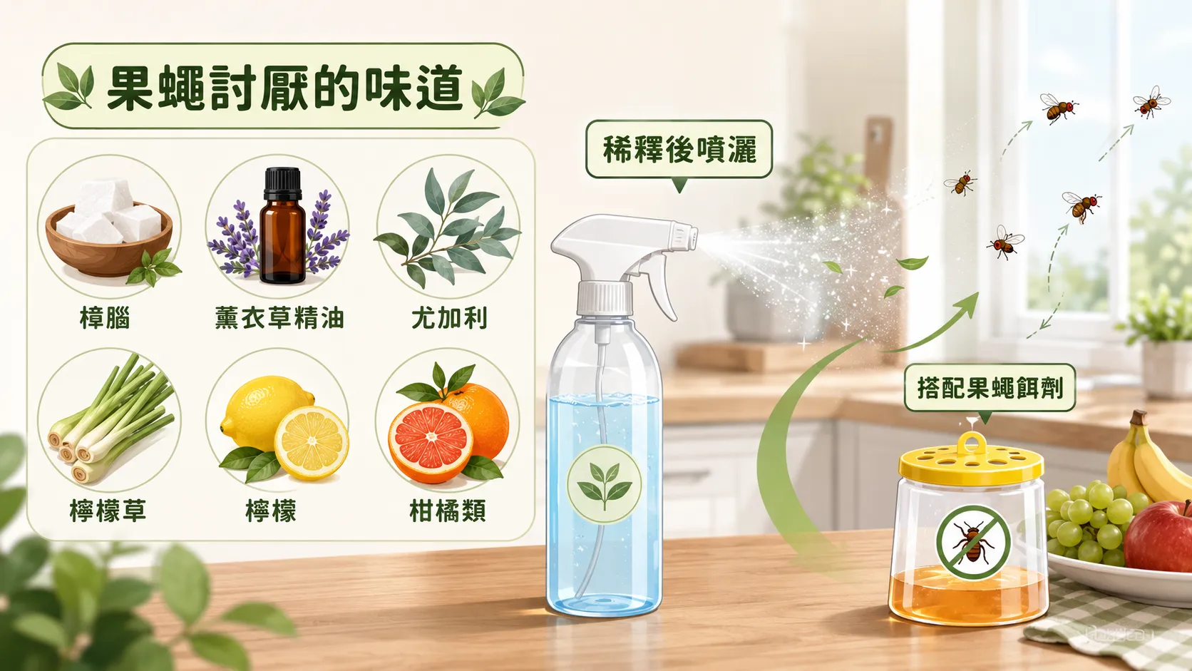 果蠅討厭的味道有哪些？