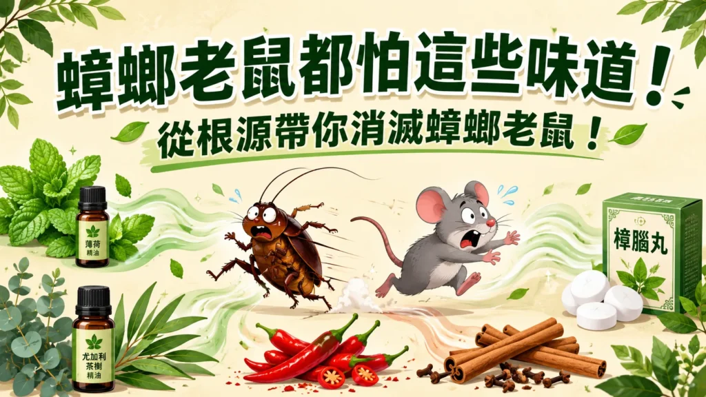 蟑螂老鼠都怕這些味道！