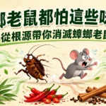 蟑螂老鼠都怕這些味道！