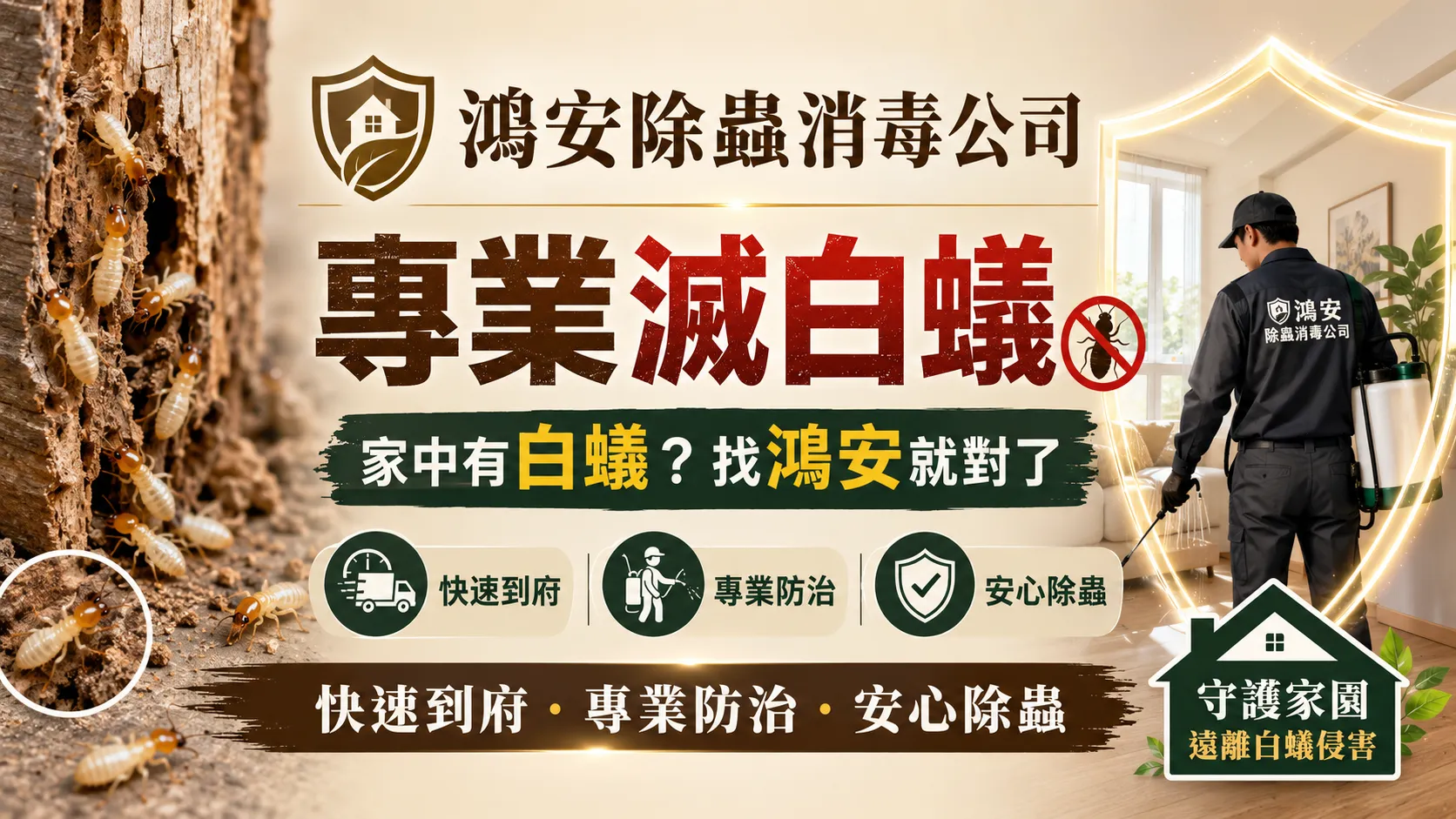 專業滅白蟻公司省時又省力